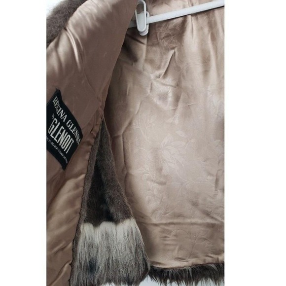 Vintage Regina Glenara Glenoit Regal Faux Fur Mink Cape Shrug Wrap Jacket O/S - Picture 3 of 9